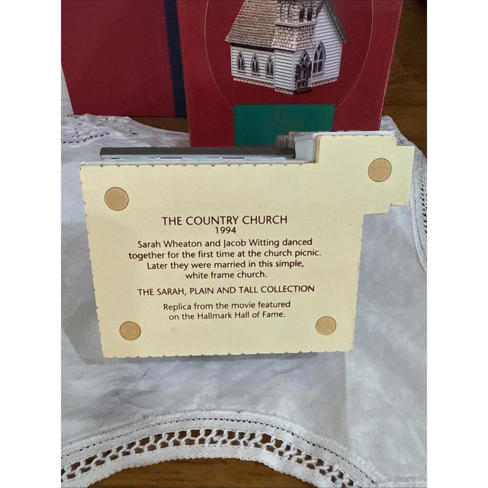 HO Scale Hallmark the country church Sarah Plain and Tall Collection 1994 - Picture 6 of 10